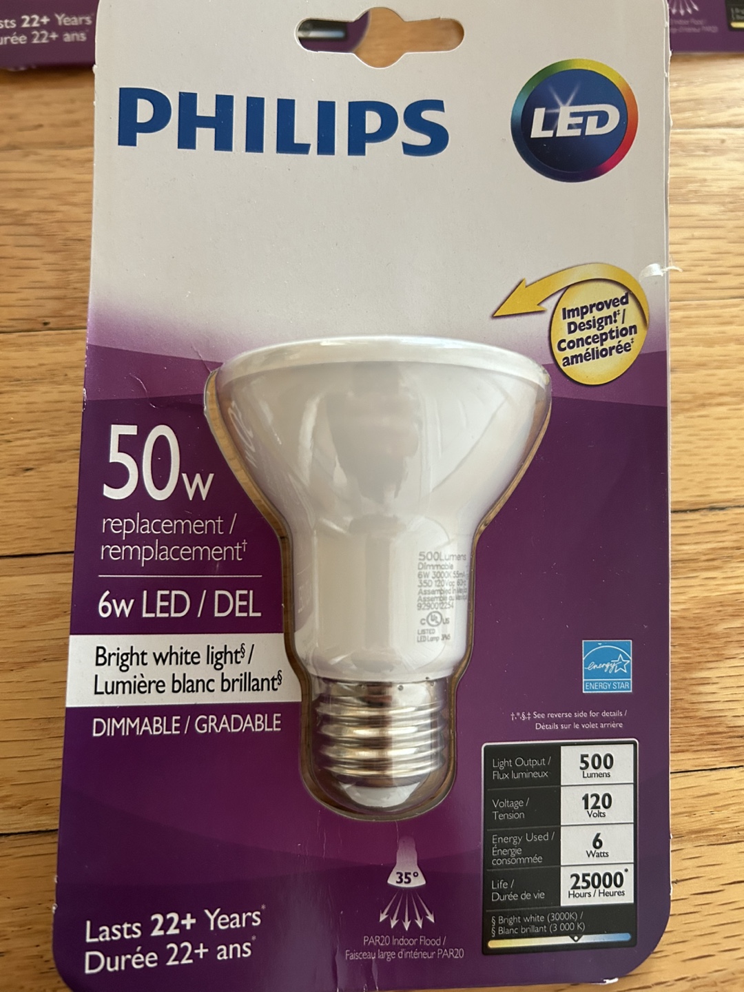 10x Philips 50w LED Bulbs - Bright White - Dimmable