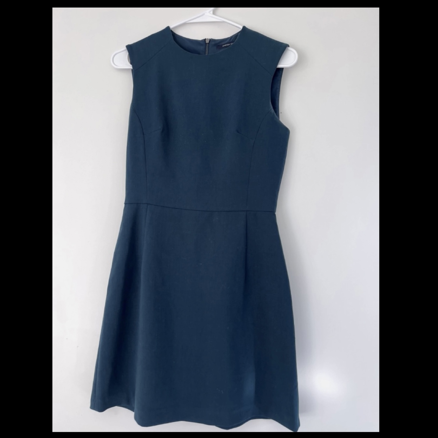 French Connection size 8 - dark teal A-line mini dress