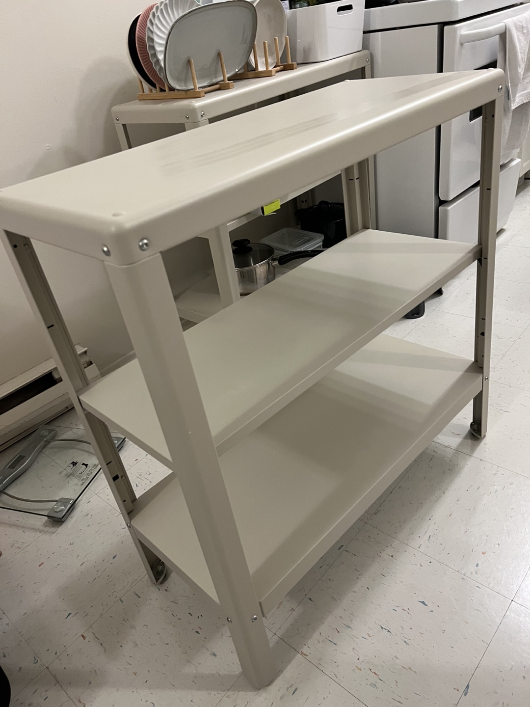 IKEA KOLBJÖRN Beige Metal Shelving Unit - photo 2