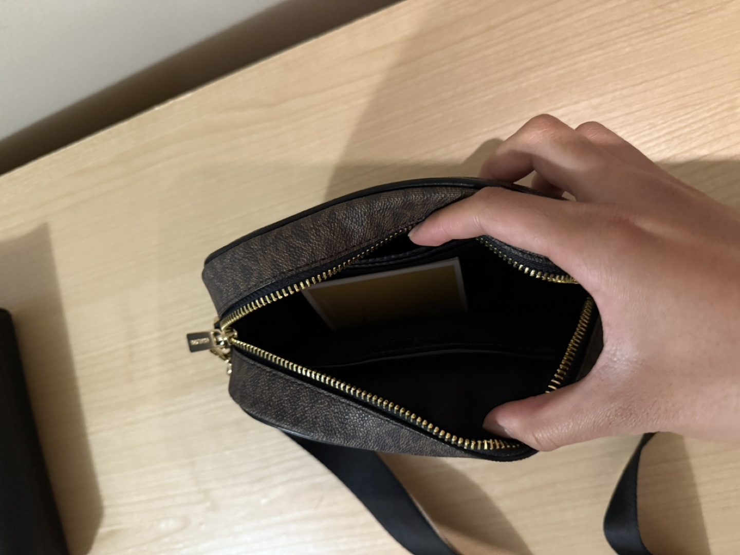 Michael Kors Brown and White Crossbody Bag - photo 2