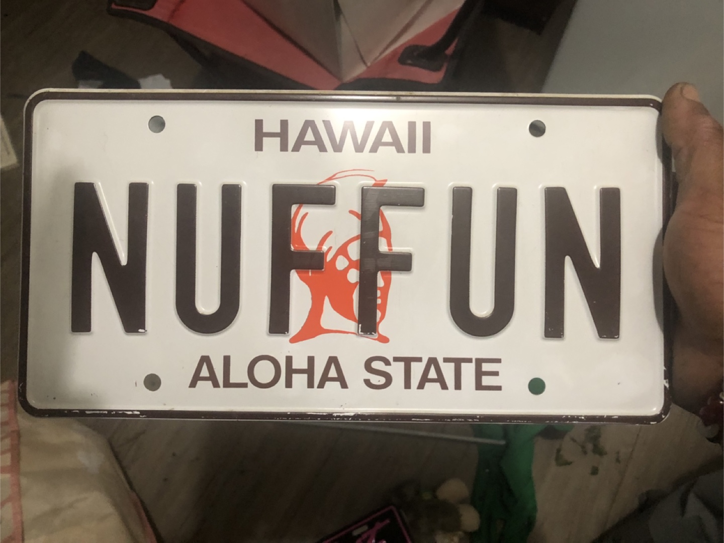 Vintage Hawaii Novelty Aloha State License Plate - Nuffun