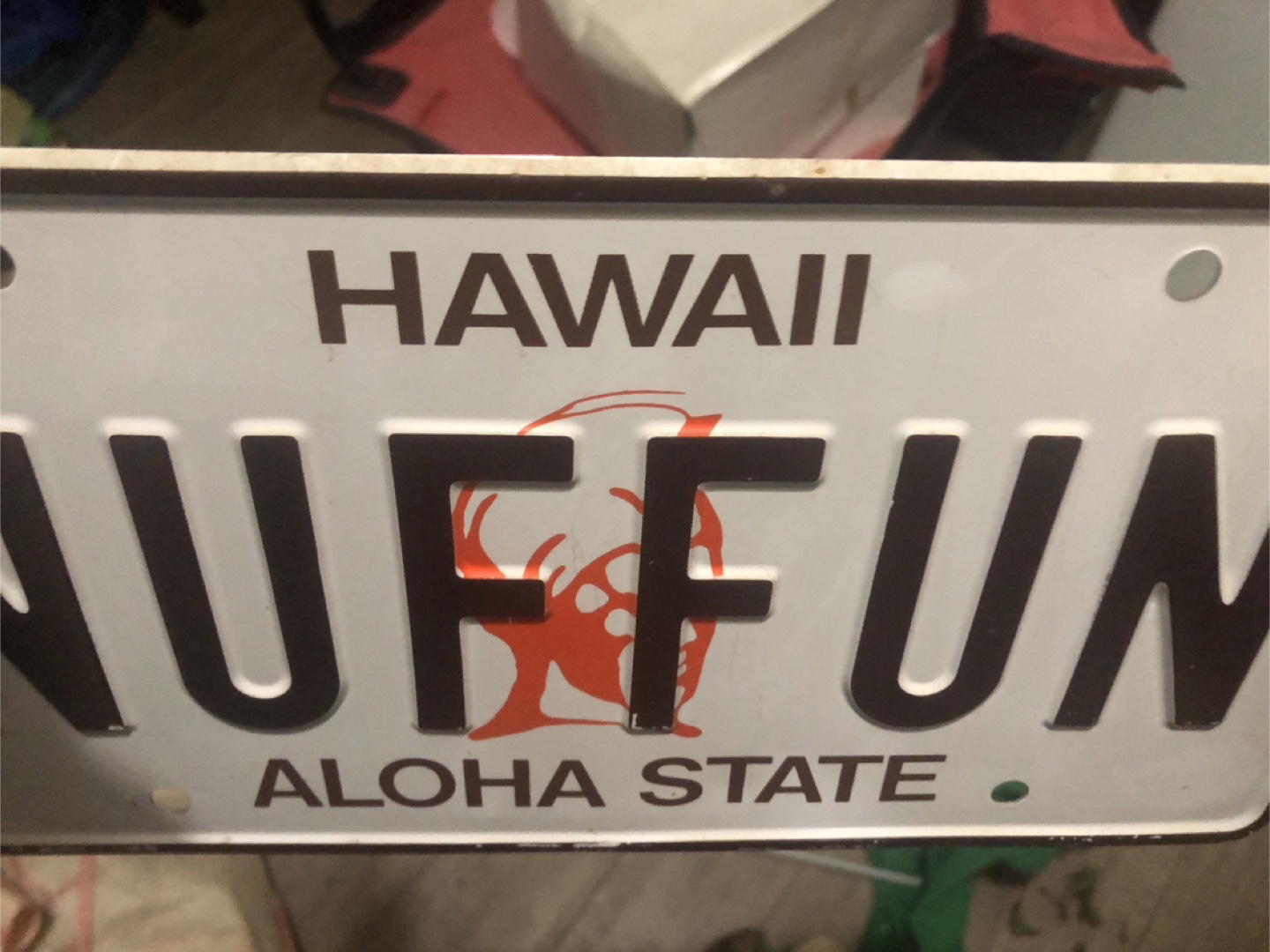 Vintage Hawaii Novelty Aloha State License Plate - Nuffun - photo 2