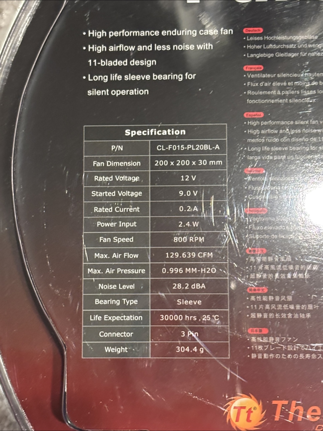 Thermaltake Pure 20 2-Pack 120mm Case Fans - photo 3
