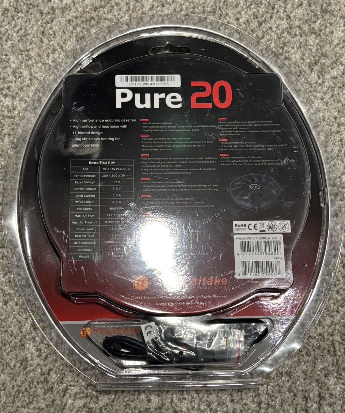 Thermaltake Pure 20 2-Pack 120mm Case Fans - photo 2