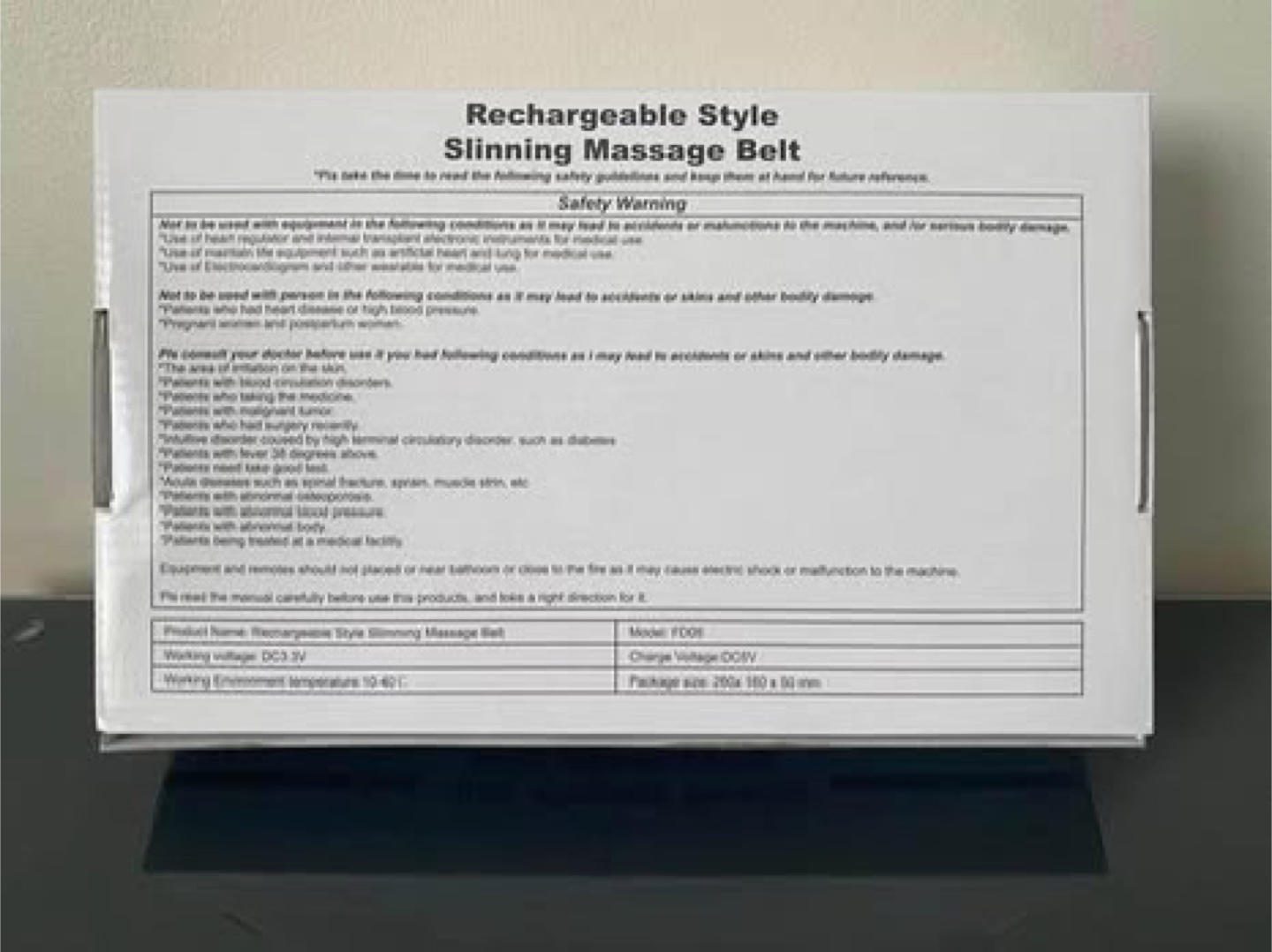 Rechargeable Slimming Massage Belt - Brand New - photo 4