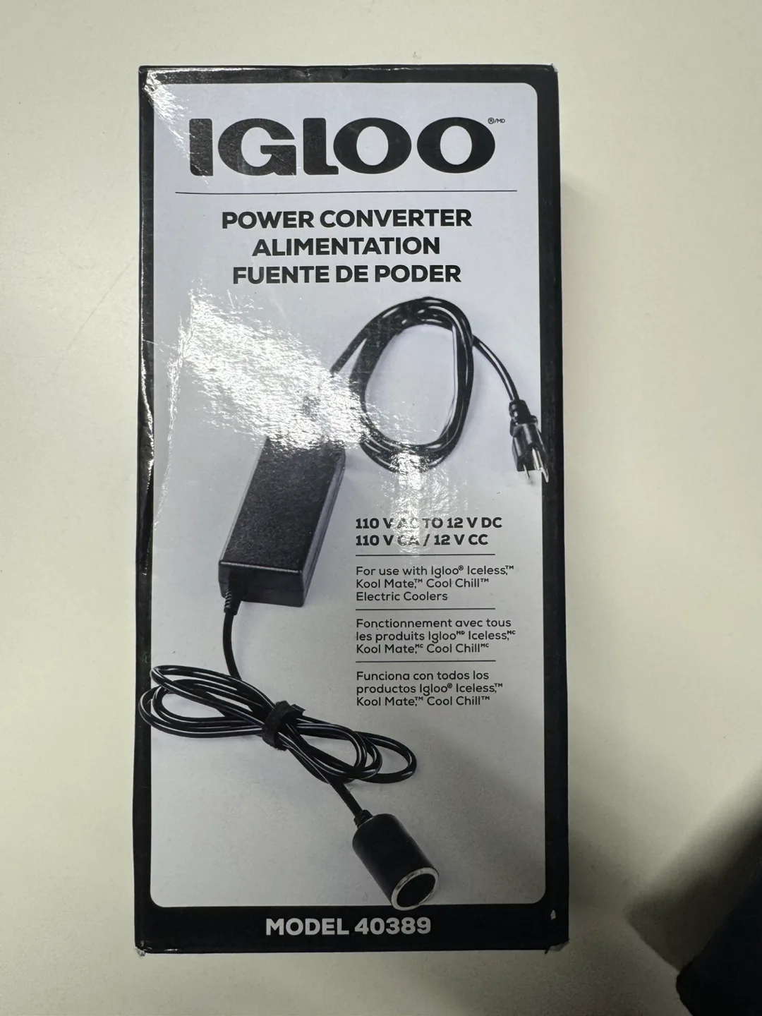 Igloo Power Converter 110 V AC to 12 V DC - Model 40389 thumbnail