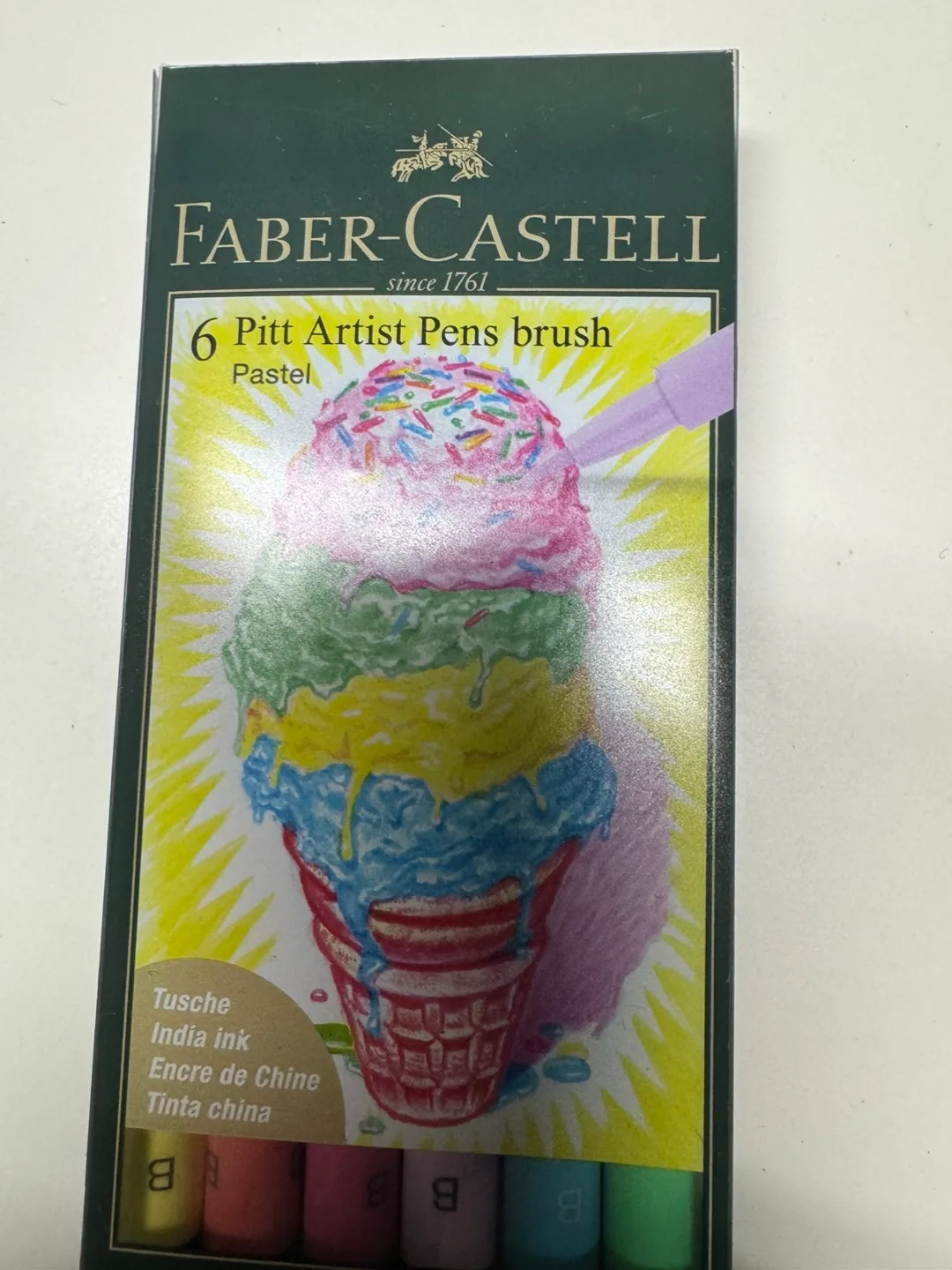 Faber-Castell Pitt Artist Pens Brush Pastel Set of 6 thumbnail