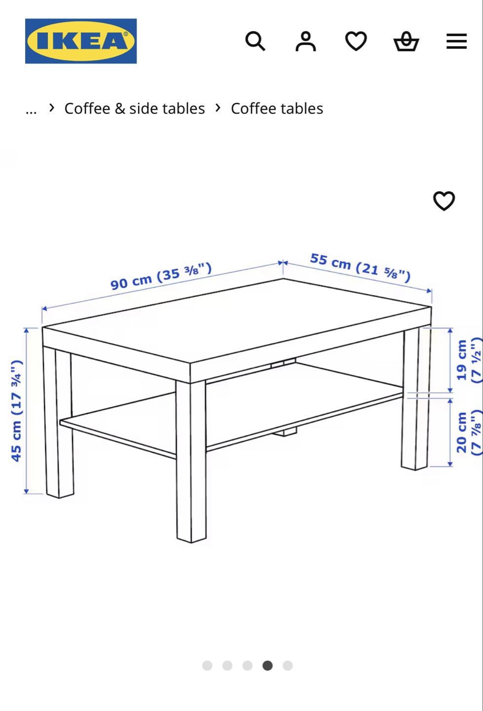 IKEA Lack Coffee Table - Black - photo 3