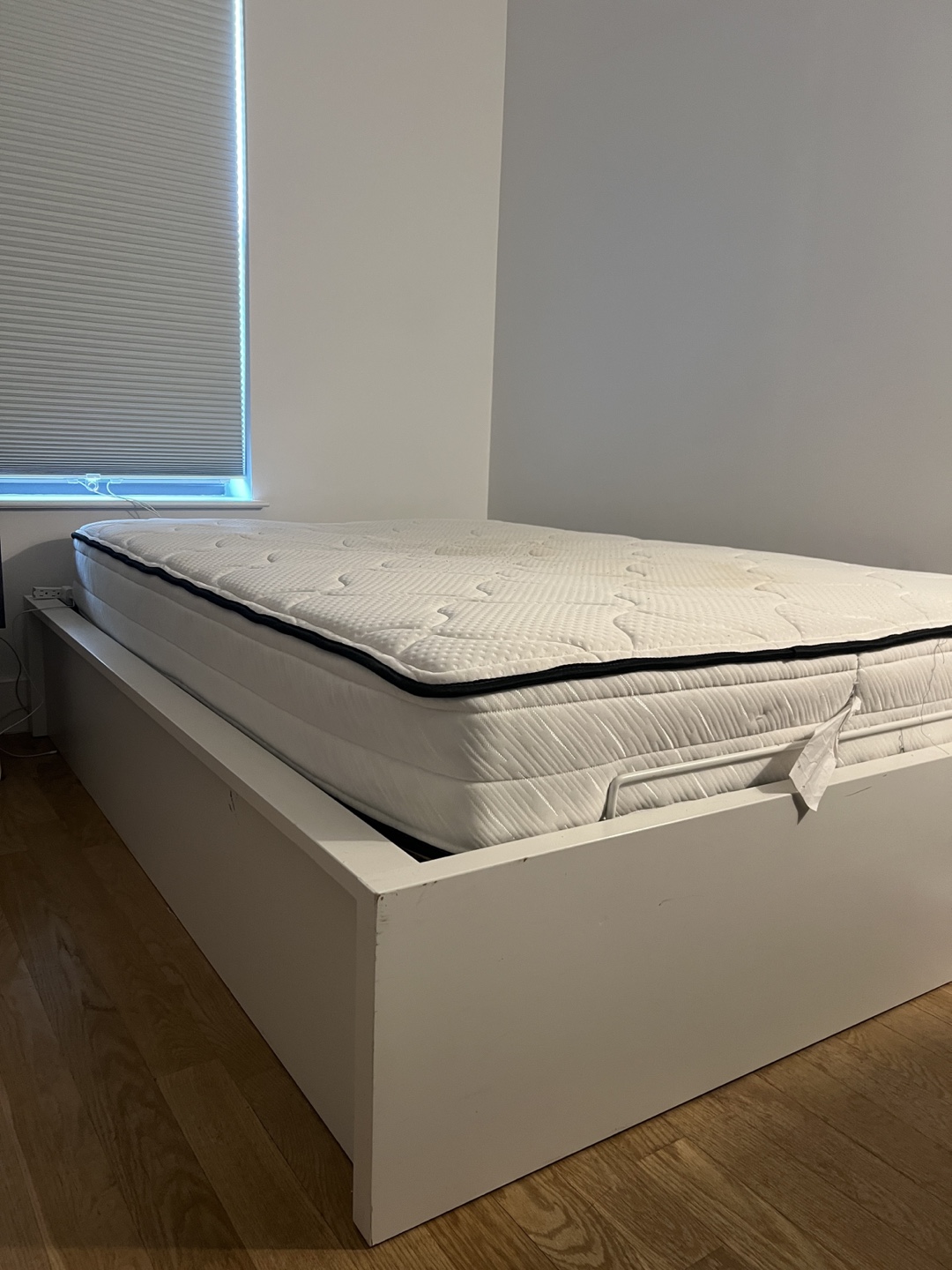 IKEA MALM Bed Frame with Mattress and Storage