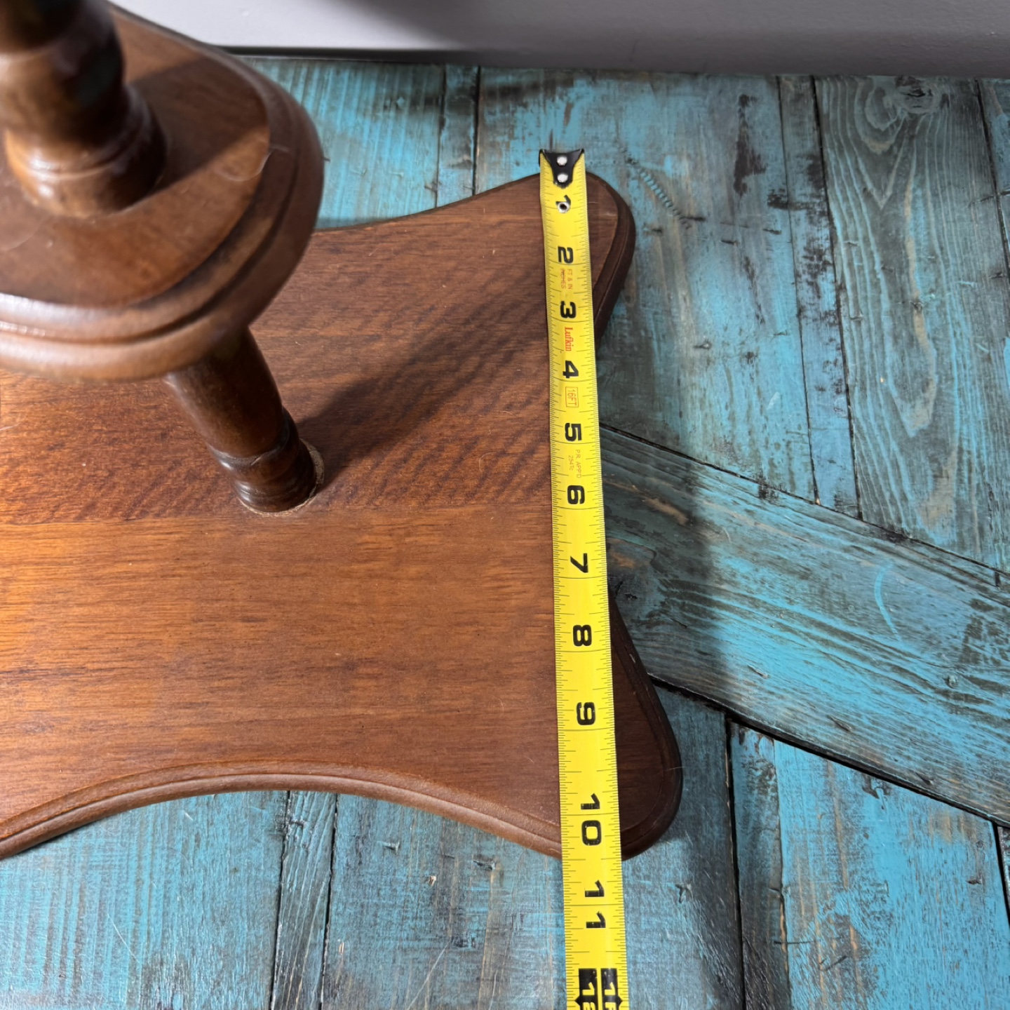 Mid Century 4 Tier Plant Stand Pedestal Base Swivel Wood - photo 5