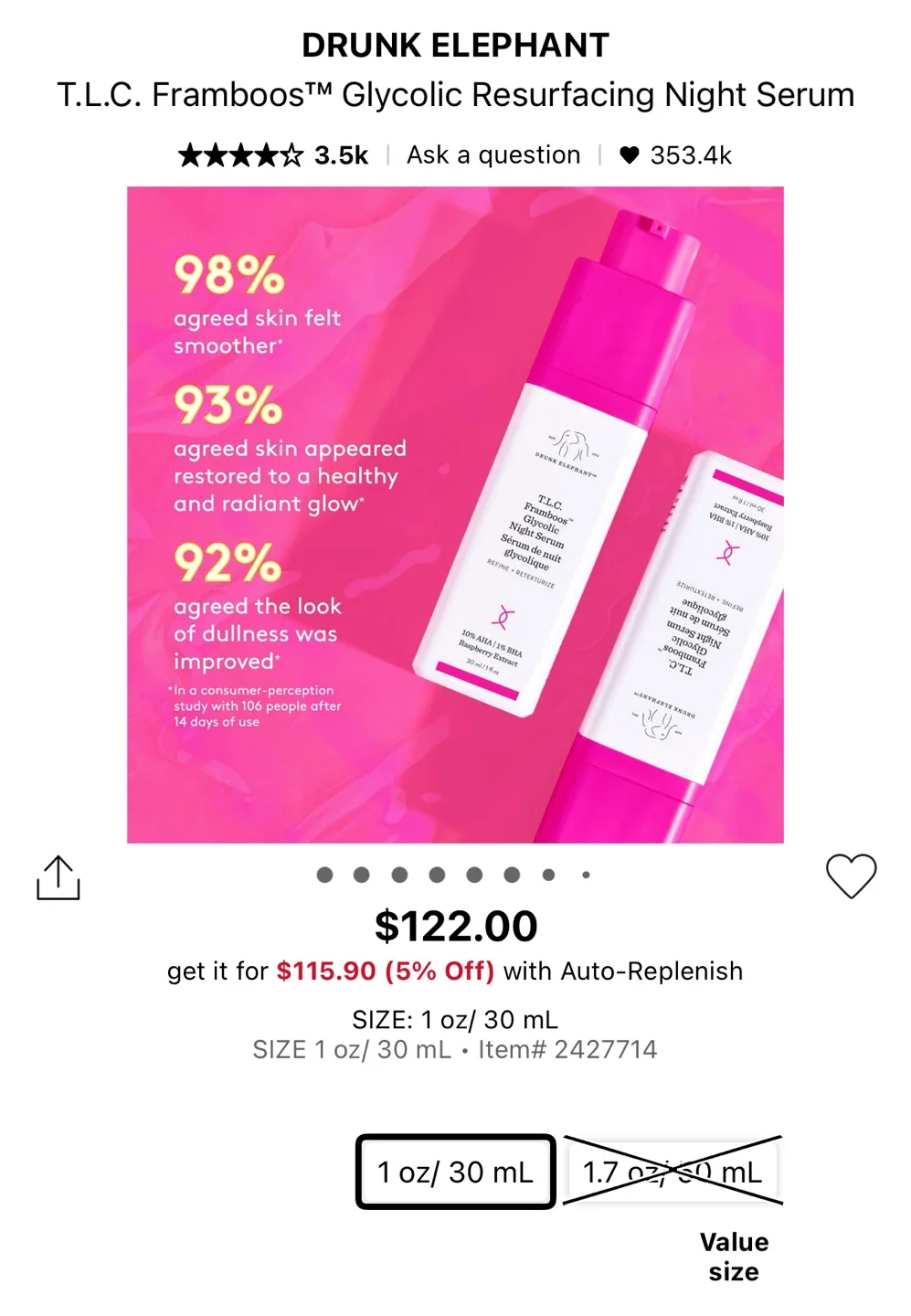 (Trial Size) DRUNK ELEPHANT Glycolic Resurfacing Night Serum image indicator(3)