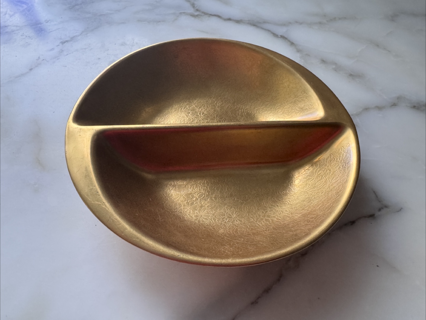 Vintage Pickard Divided Dish 22K Gold plated - photo 3