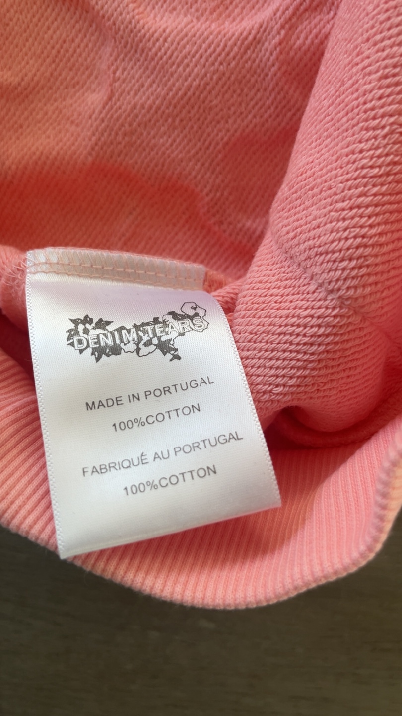 Denim Tears Pink Flower Hoodie - photo 3