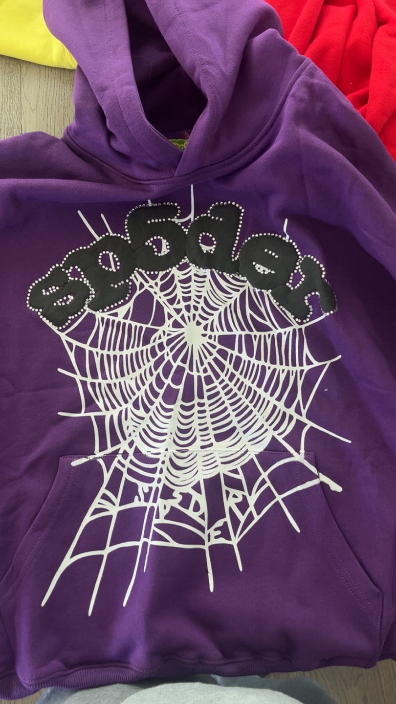 Spider Purple Hoodie Size Medium