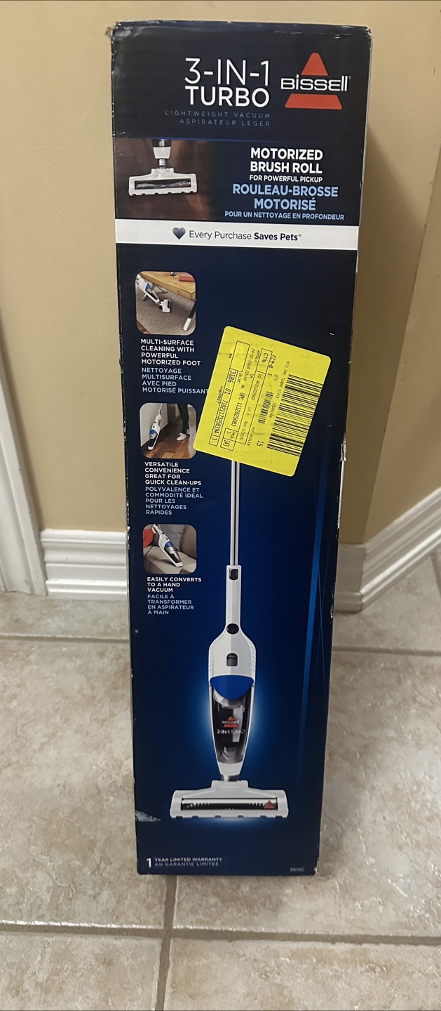 Brandnew BISSELL 3-in-1 Turbo Lightweight Stick Vacuum