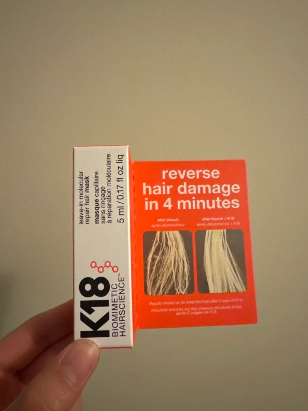 (Trial Size) K18 BIOMIMETIC HAIRSCIENCE Leave-In Hair Mask image indicator(3)