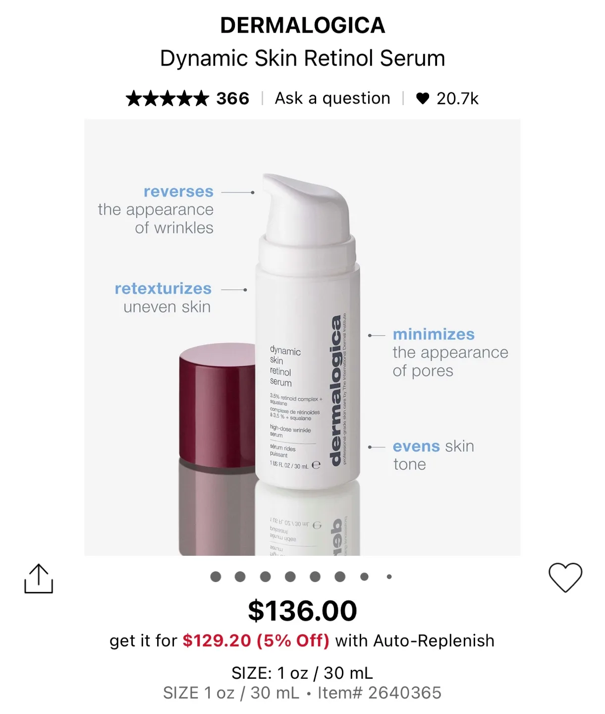 (Trial Size) DERMALOGICA Dynamic Skin Retinol Serum image indicator(4)