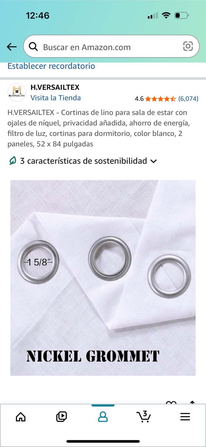 H.VERSAILTEX White Linen Grommet Curtains 52x84 2-Pack - photo 4