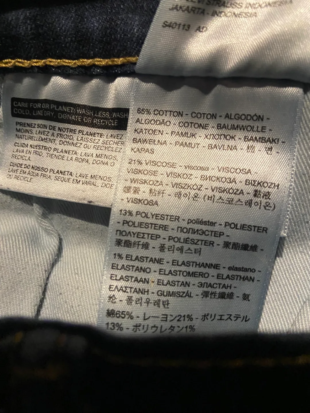 Levi's 511 slim fit  men’s Jeans sz 38x32 image indicator(4)