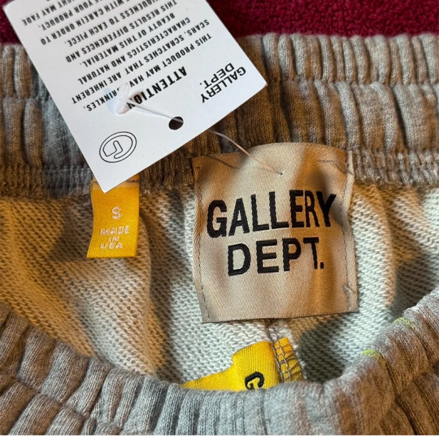 Gallery Dept. Grey Paint Splatter Shorts - Size Small image indicator(3)