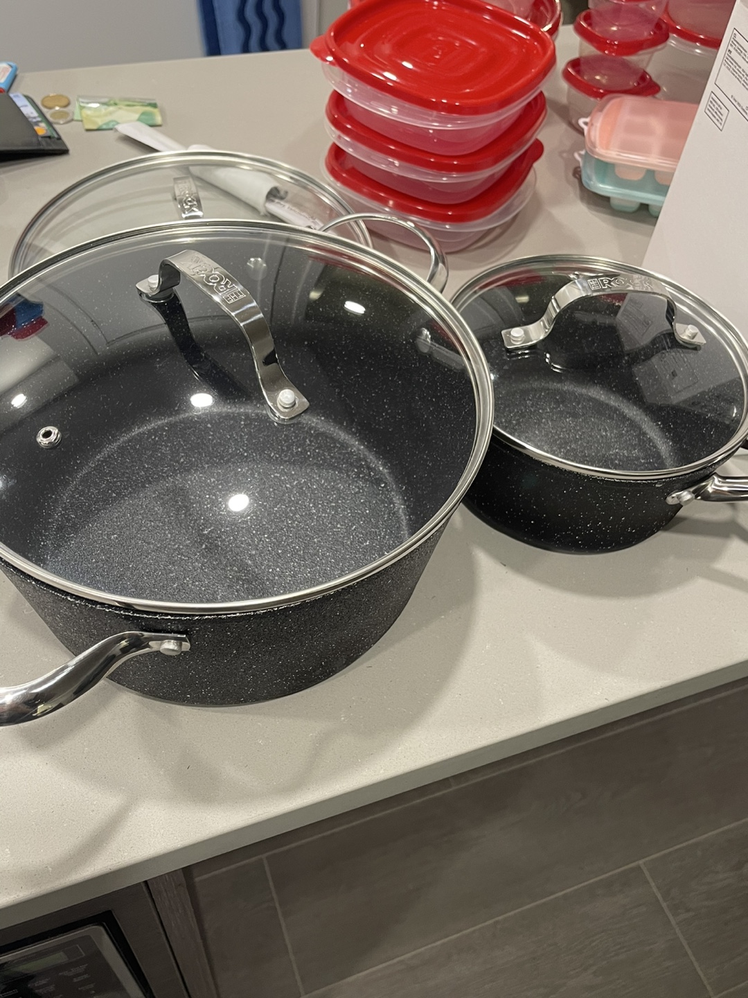 2-Piece Farberware Cookware Set with Glass Lids - photo 2