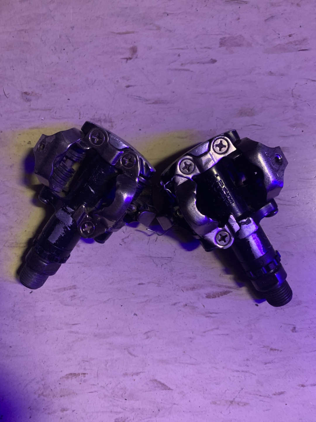 Used Shimano M520 SPD Bicycle Pedals