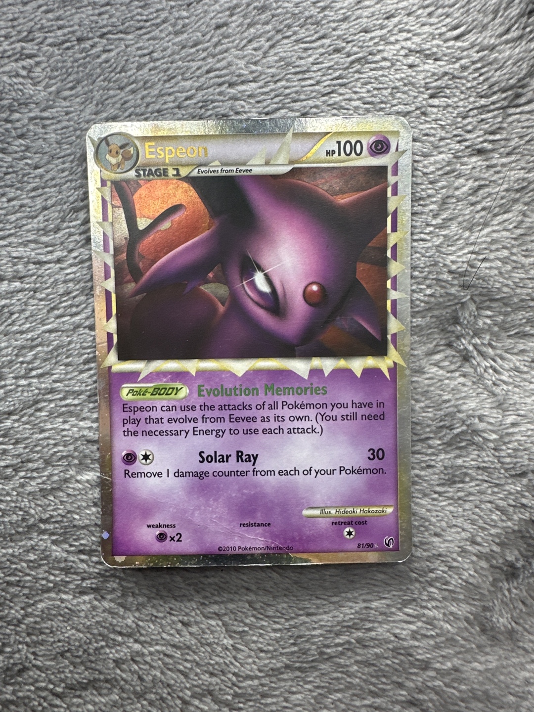 Damaged Espeon 81/90 -  HeartGold & SoulSilver