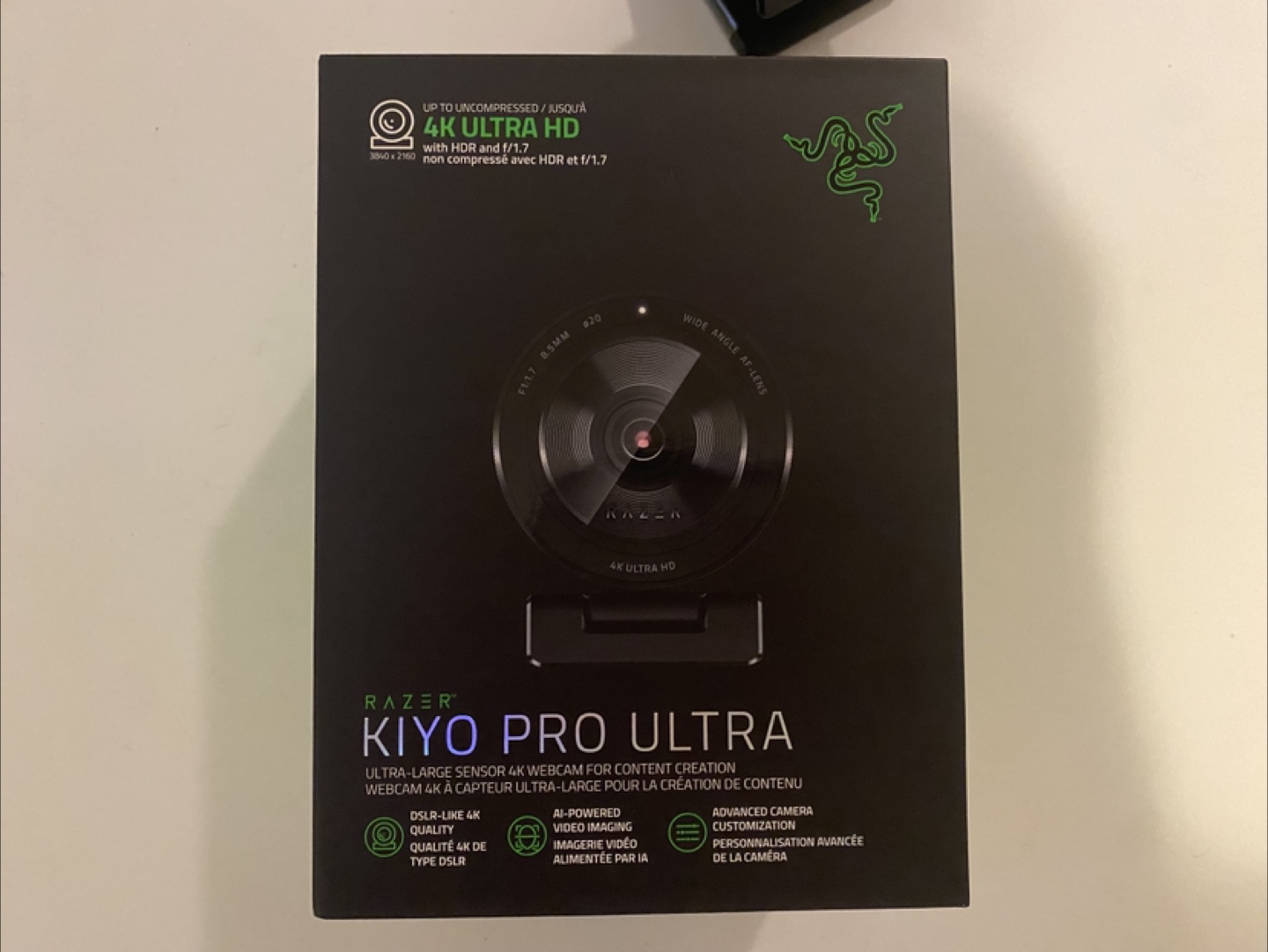 Razer Kiyo Pro Ultra Webcam - 4K Ultra HD