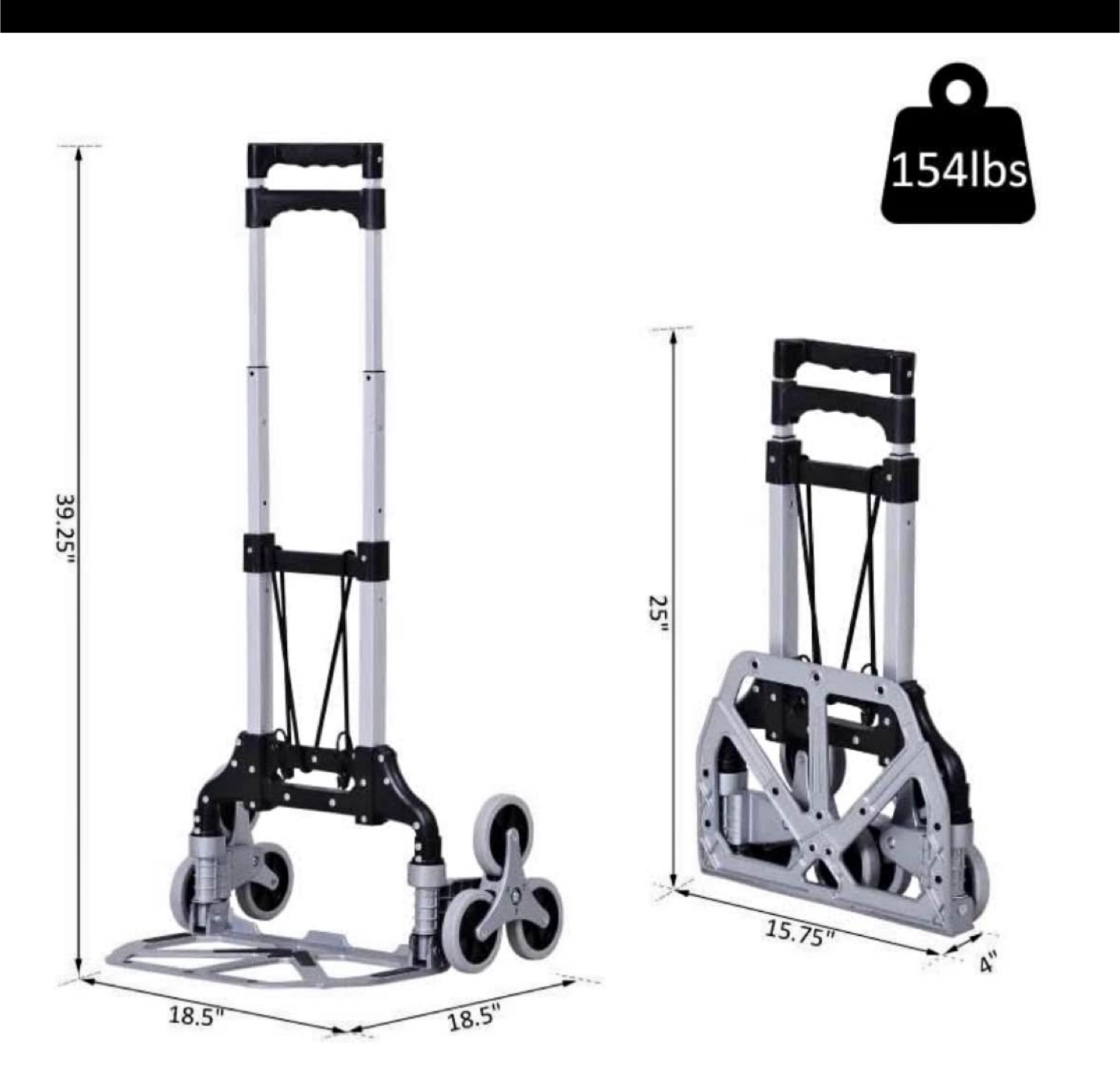 Heavy-Duty Foldable Hand Truck Cart