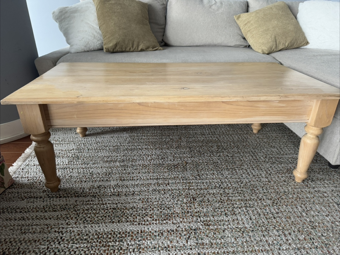 Light Wood Coffee Table - photo 2