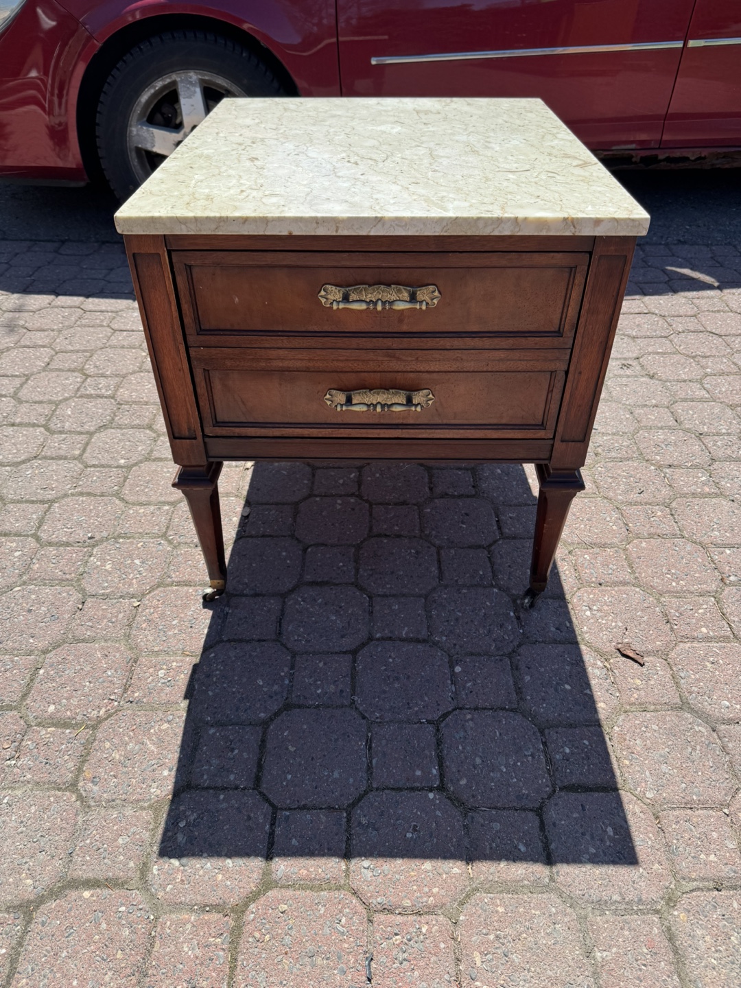 Marble Top Nightstand/End Table - photo 3