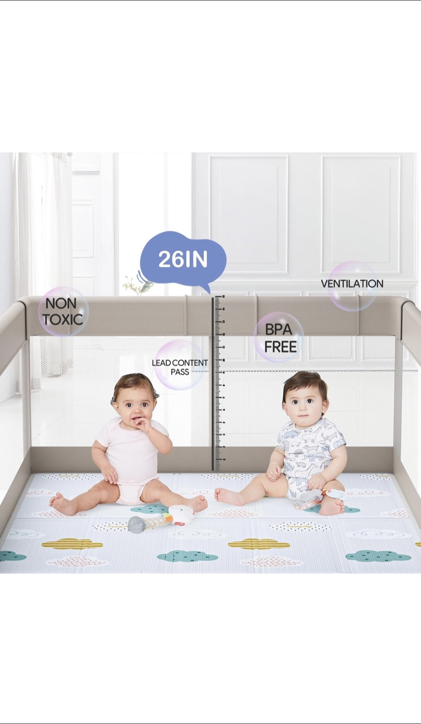 Baby Playpen with Ball Pit and Play Mat - photo 3