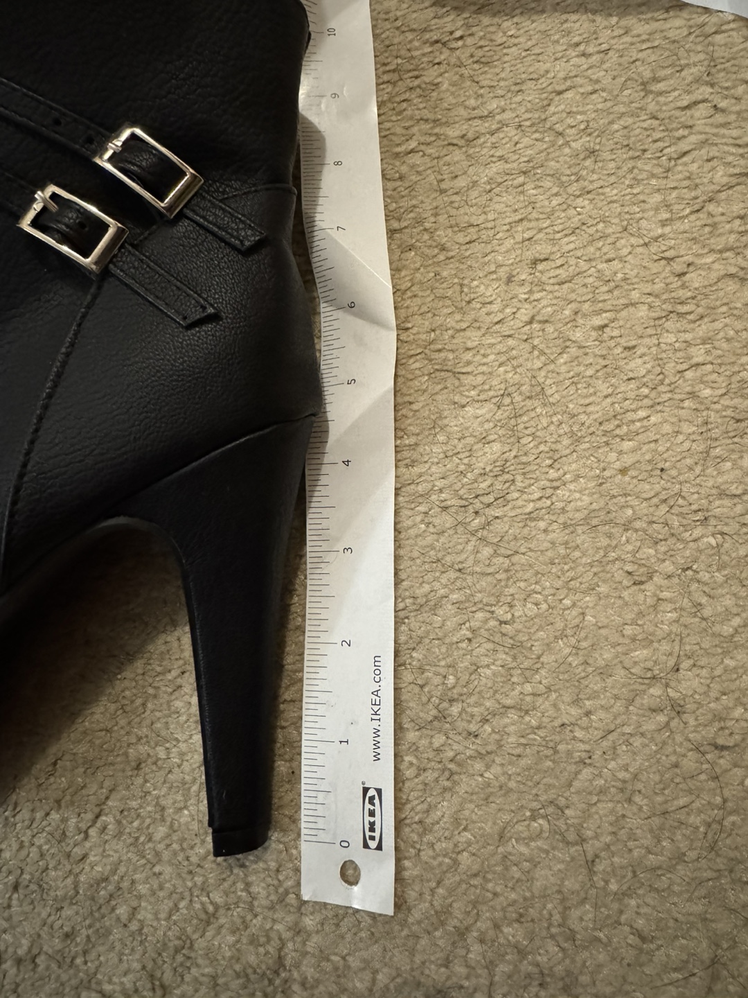 Black Lace-Up Booties with Buckles - photo 4