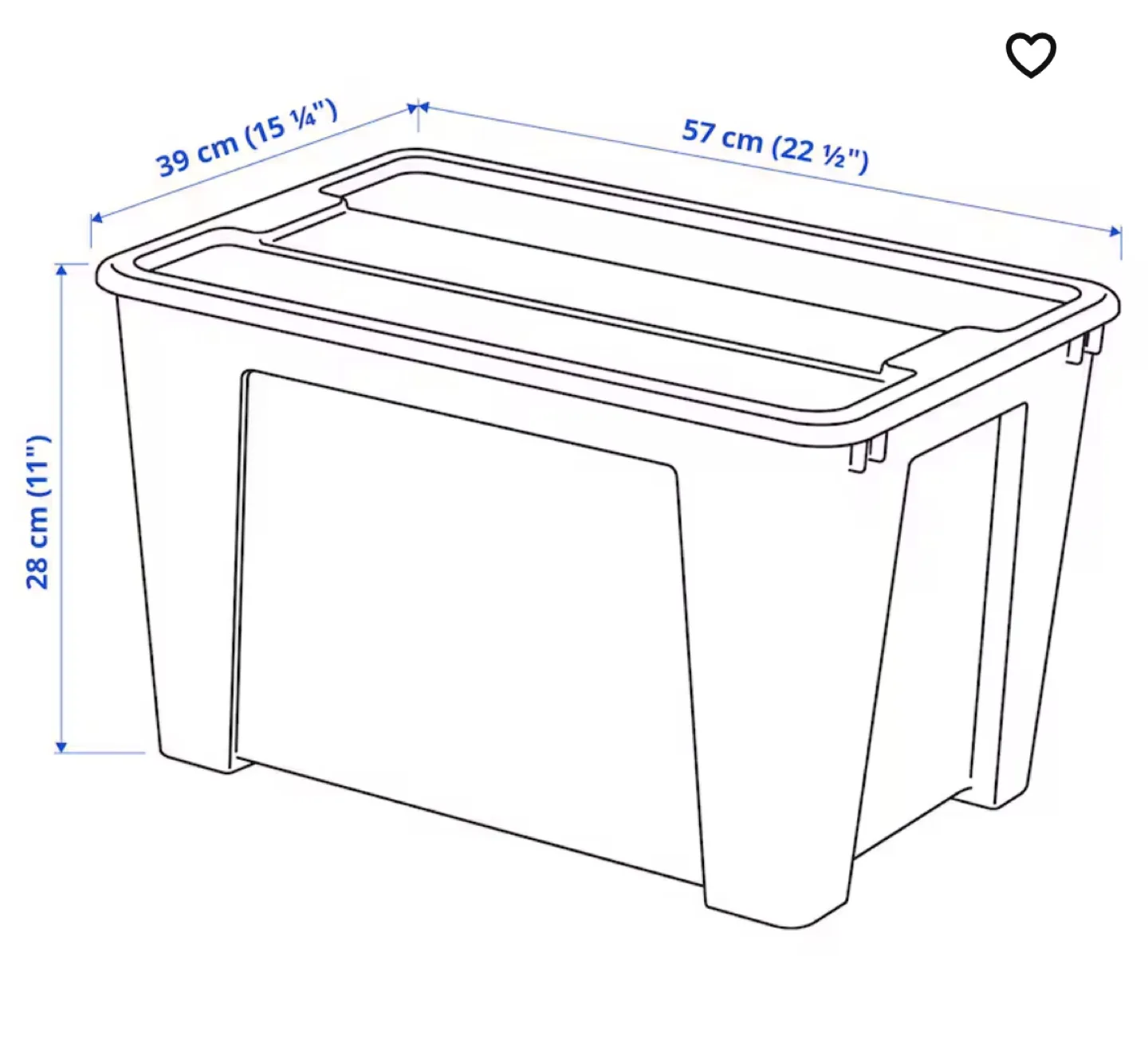 IKEA SAMLA Storage Box with Lid image indicator(2)