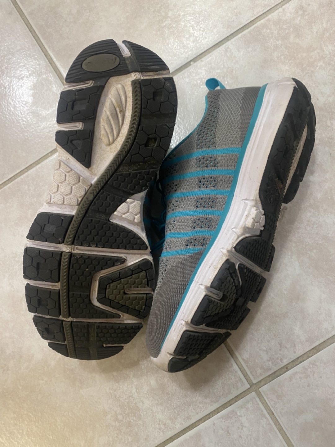 Apex Women's Gray and teal walking shoes - Size 6 Wide - photo 3