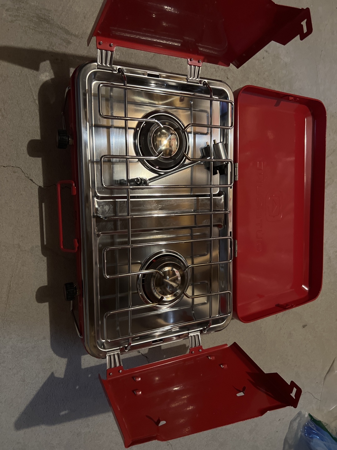 Outbound Deluxe Double-Burner Propane Stove with 3 propanes - photo 2