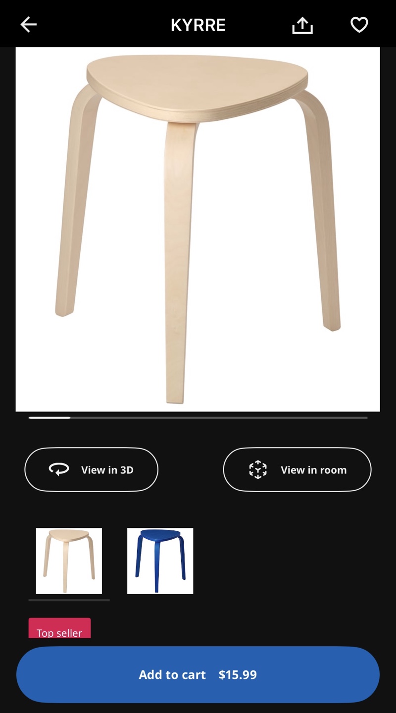 KYRRE IKEA Triangle Stools - Set of 2 - photo 2
