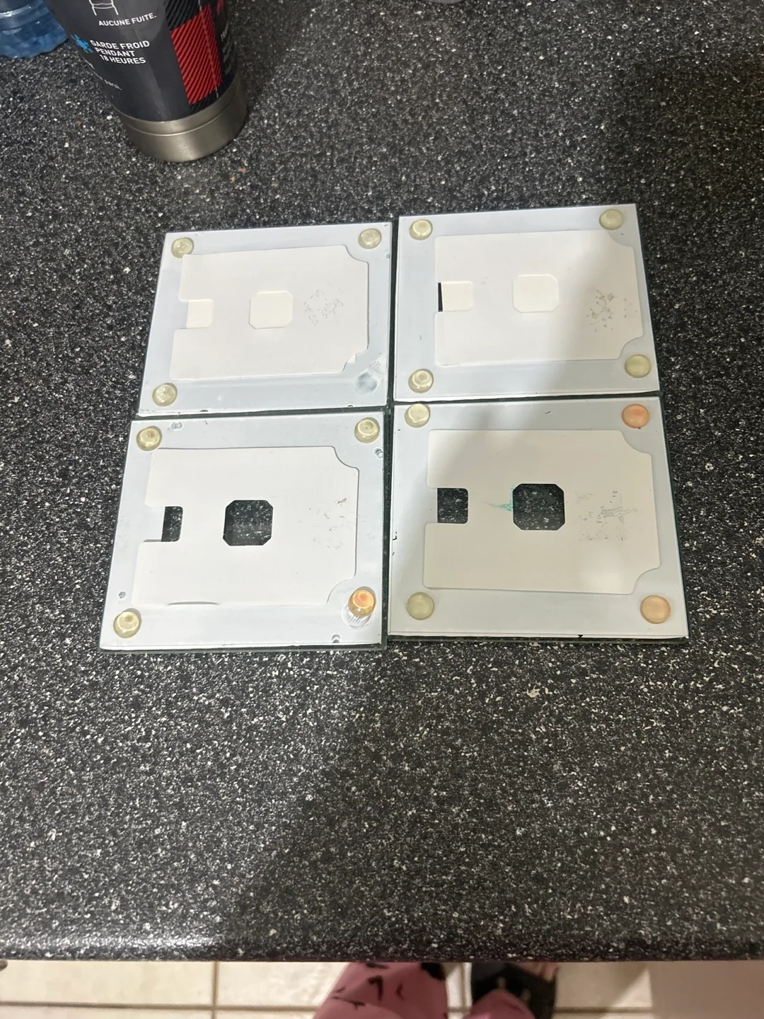 Set of four custom photo coasters image indicator(2)