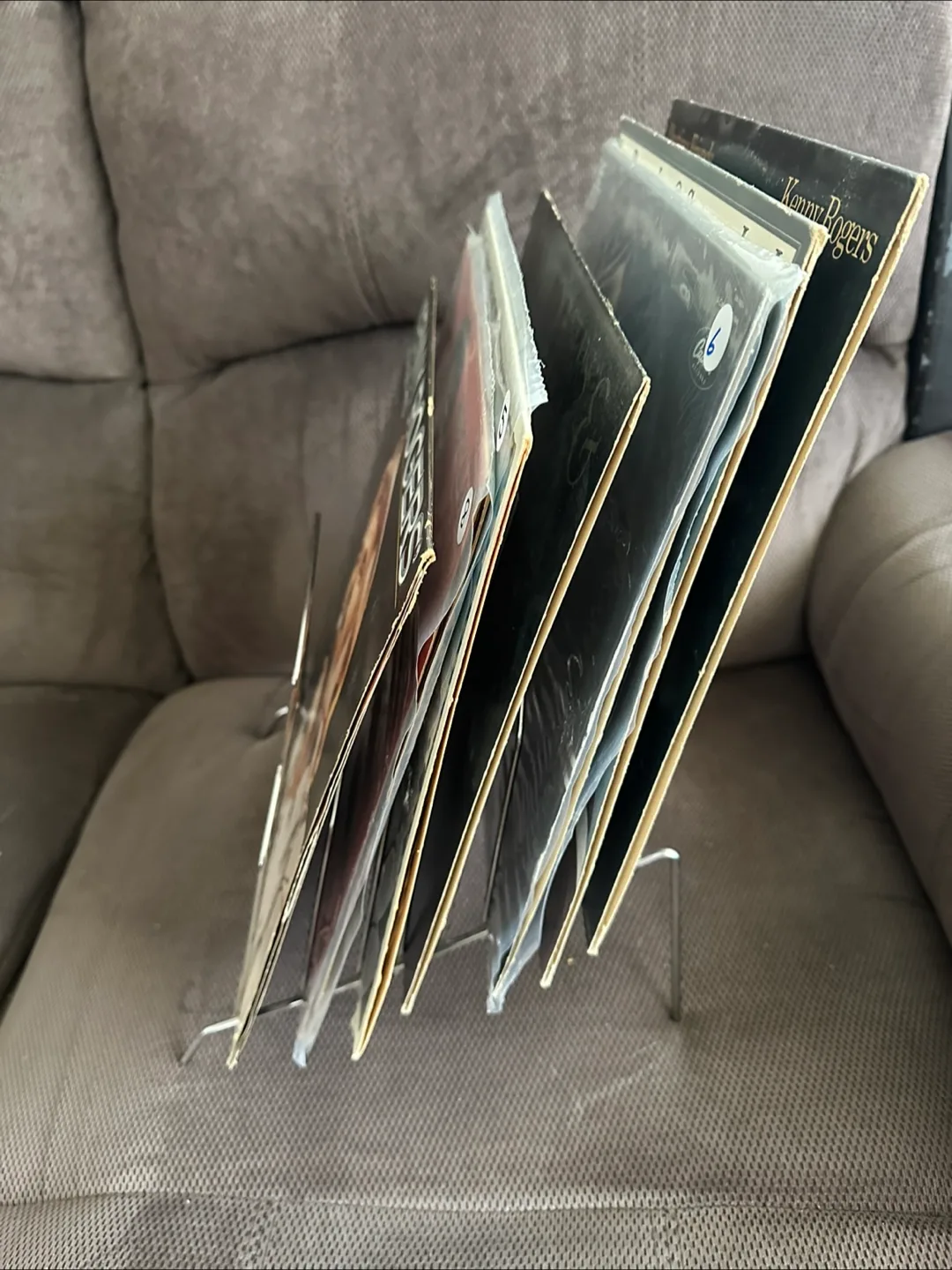 Vintage Metal Record Album Rack image indicator(4)