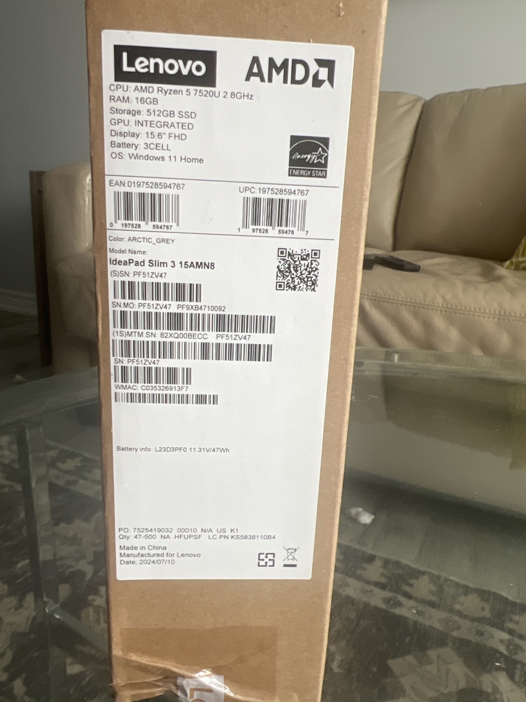 Lenovo IdeaPad Slim 3 15IM8 Laptop - New in Box - photo 5