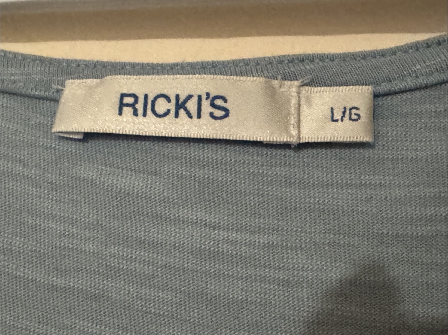 Ricki's Dusty Blue Button Detail Peplum Tank Top - photo 3