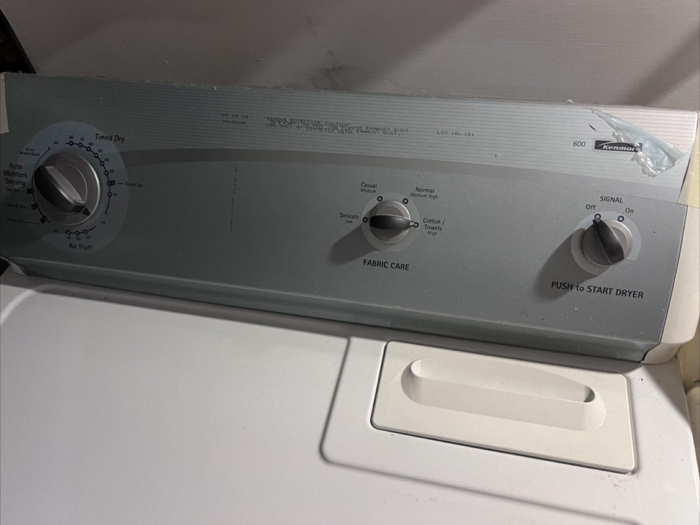 Kenmore 600 Series Electric Dryer - photo 2