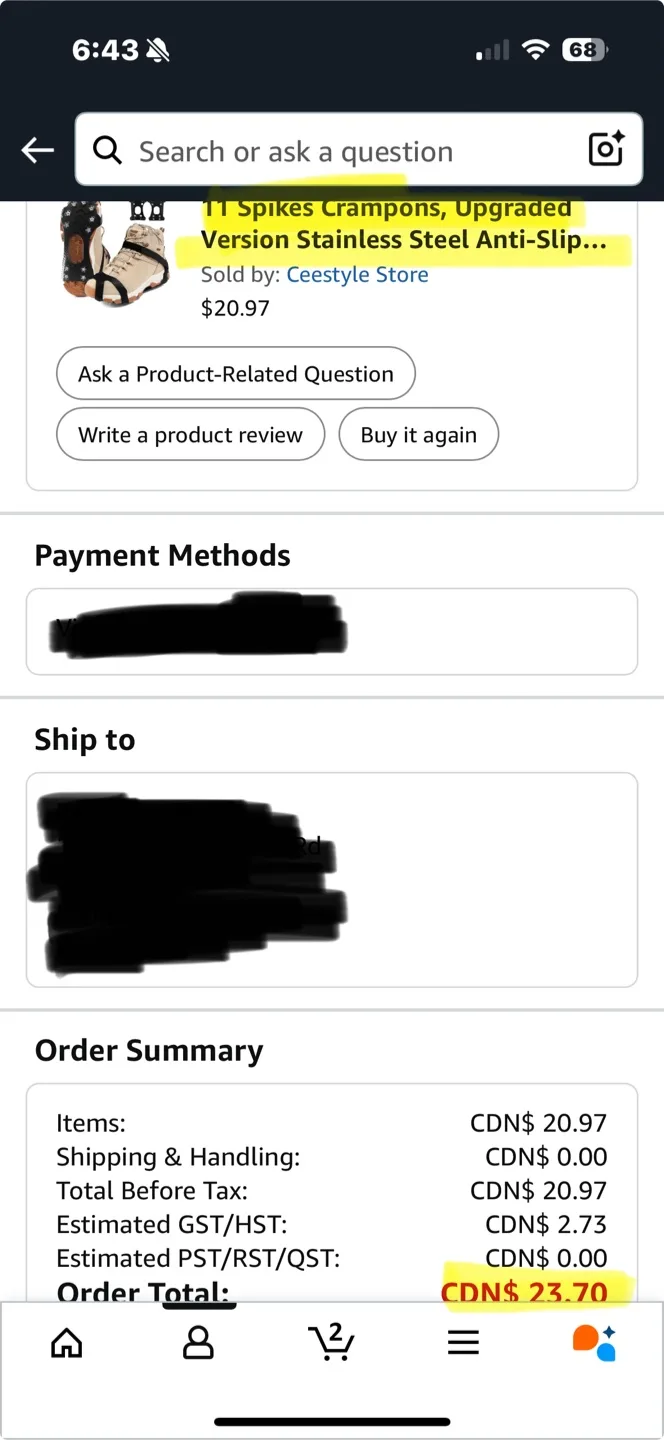 Size Small Ice Cleats, 11 Spikes, Anti-Slip Crampons image indicator(4)