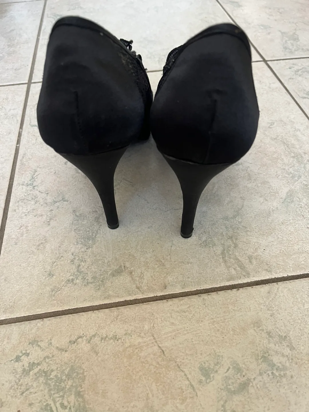 Marinellia Black Lace Heels image indicator(2)