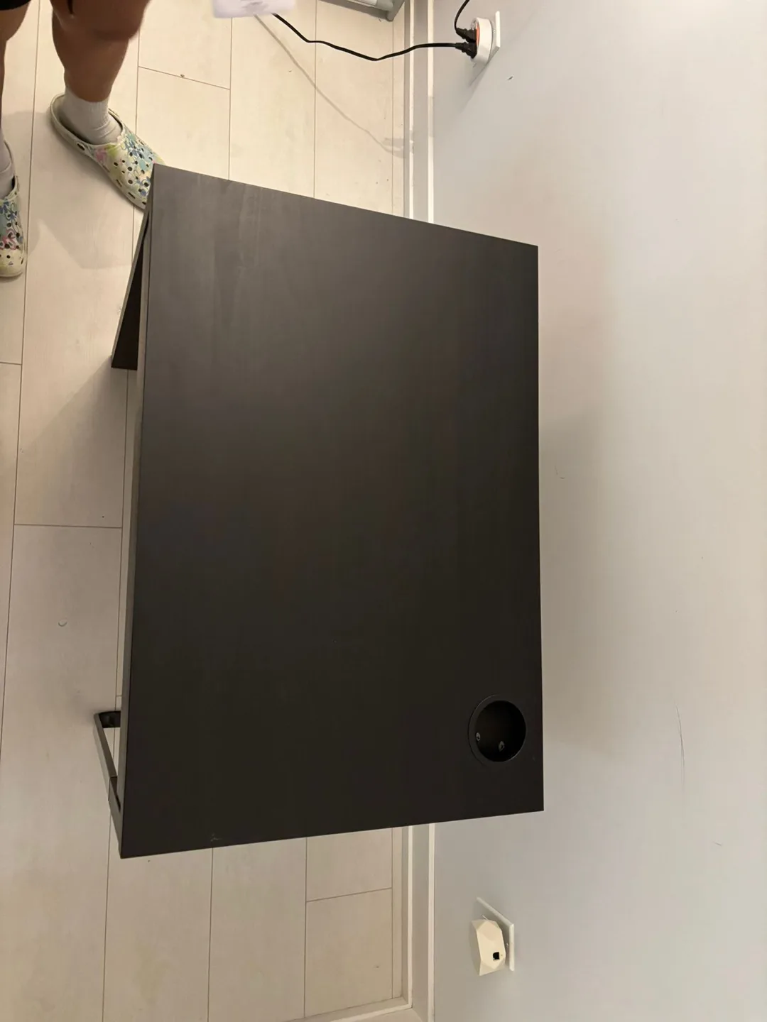 IKEA Black Desk with Drawer image indicator(2)