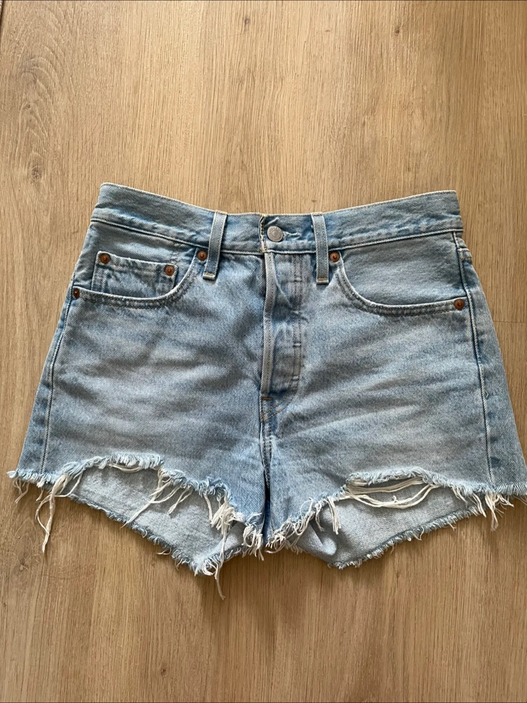 Levi's 501 Light Wash Denim Shorts thumbnail