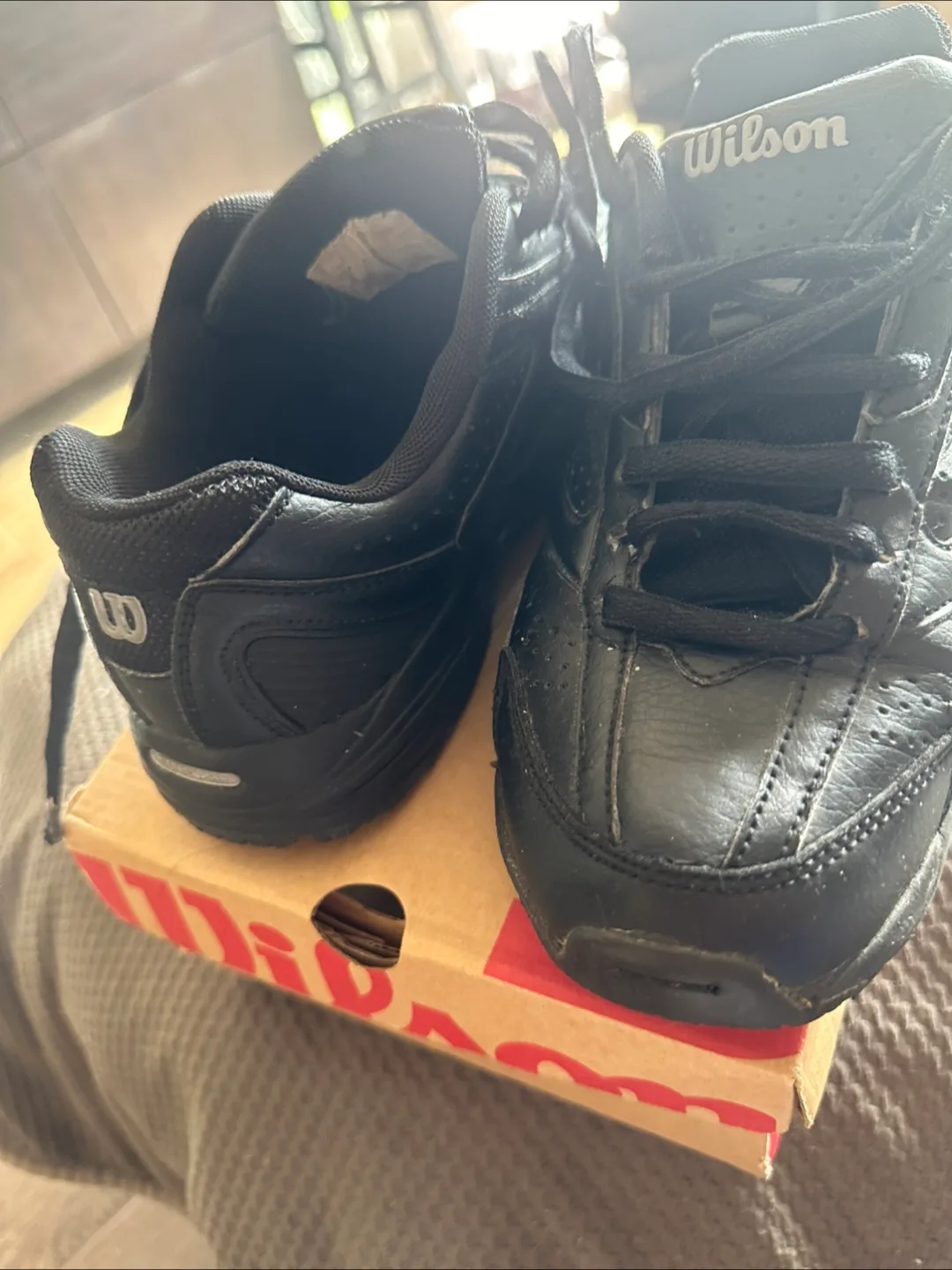 🥕👟Work Safety Anti slip Shoes,  Black Sneakers image indicator(3)