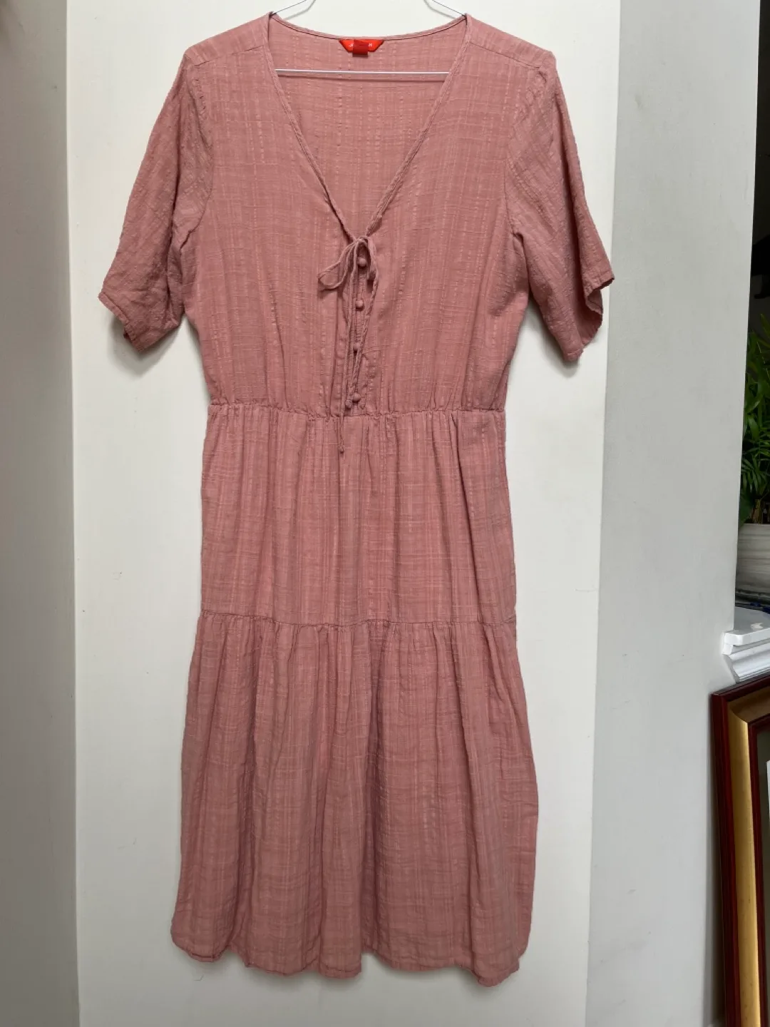 Dusty Rose Sundress Size Large thumbnail