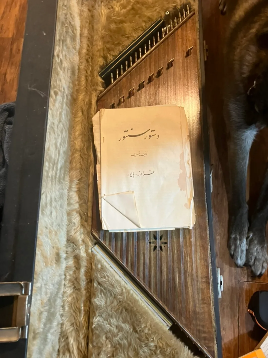 Vintage Santur with Hard Case and Music Book image indicator(2)