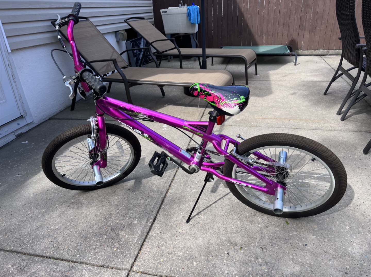 Boys/Girls' 20" Trouble Maker Freestyle BMX Bike - Purple - photo 5